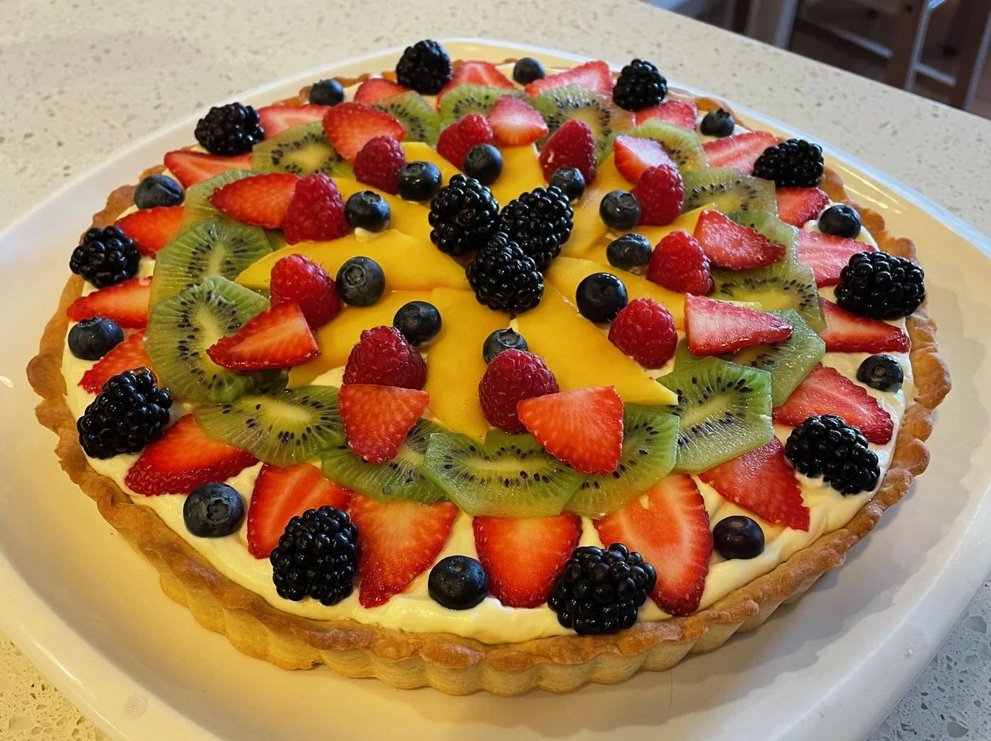 Fruit Tart with Pastry Cream preparation