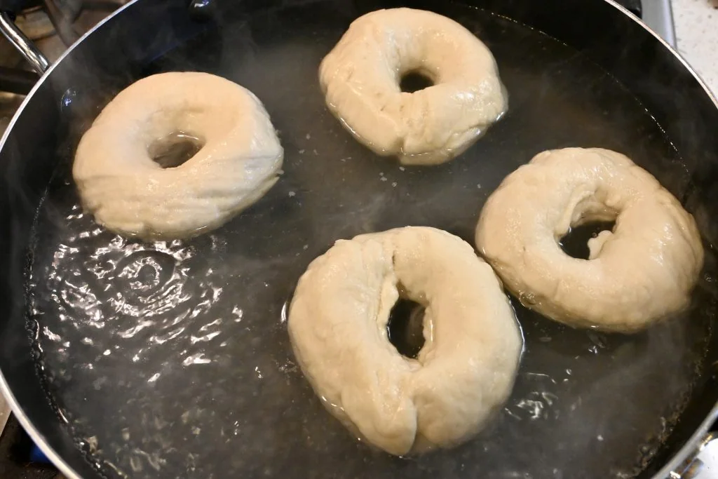 Homemade Bagels preparation